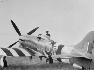 Sqn Ldr J H Iremonger’s Tempest Mk V SA-F JN763