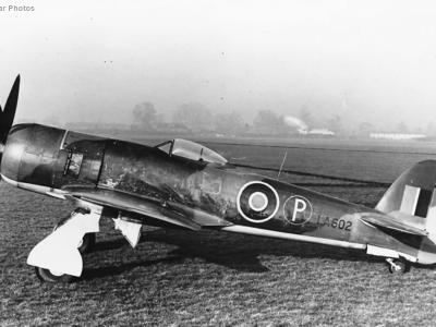 Tempest Mk II Prototype LA602 with Typhoon tail