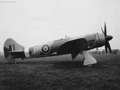 Tempest Mk II EJ518 prototype with Annular Radiator
