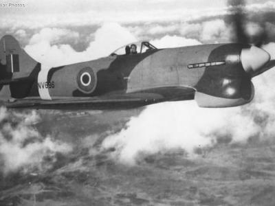 Hawker Tempest Mk V NV696 in flight