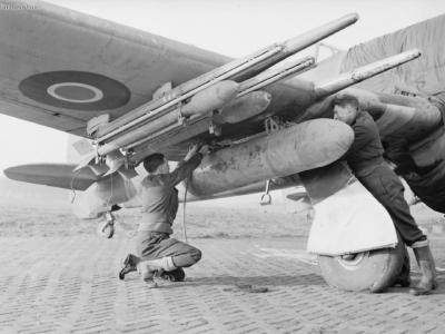 Typhoon of No. 137 Squadron RAF at Eindhoven