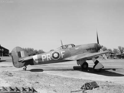 Typhoon IB DN406 PR-F of No. 609 Squadron RAF at Manston