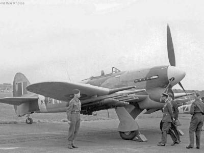 Typhoon MN454 HF-S of No. 183 Squadron RAF