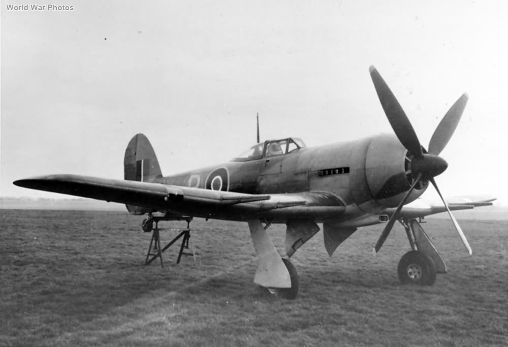 Typhoon R8694 modified by Napier to incorporate annular radiator