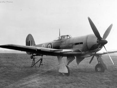Typhoon R8694 modified by Napier to incorporate annular radiator