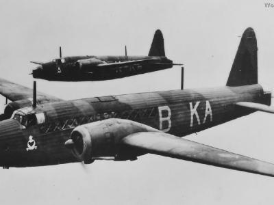 Wellington Mk I KA-B of the 9 Squadron RAF