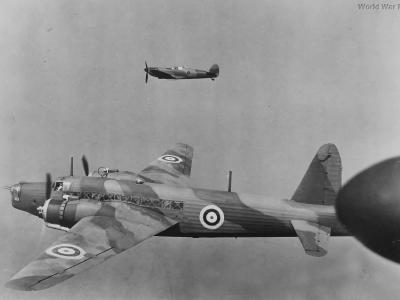 Early Vickers Wellington and Spitfire