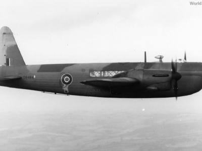 High-altitude bomber Wellington Mk VI DR484