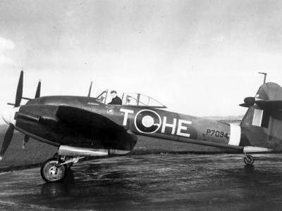 Westland Whirlwind HE-T P7094 of No. 263 Squadron RAF