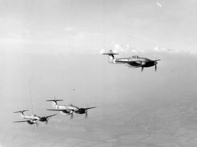 Westland Whirlwinds 263 Squadron RAF in flight