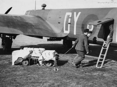 Whitley Being Loaded 102 Sqn