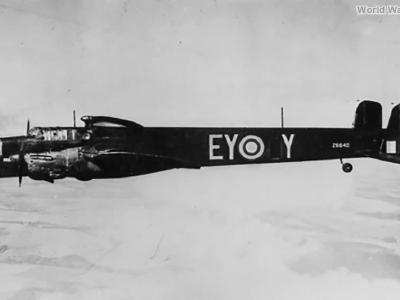 Armstrong Whitworth Whitley V Z6640 in flight