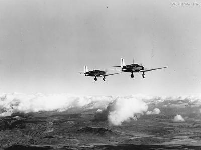 A-17s in flight
