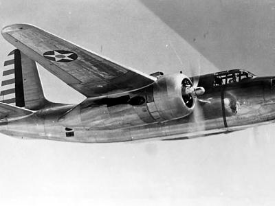 A-20A in flight