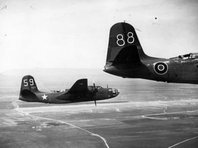 A-20B Havocs #88 and #59 41-3132 of 86th BS 47th BG Italy