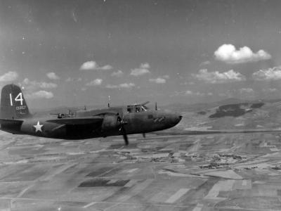Douglas A-20B Havoc tail code 14 41-3357