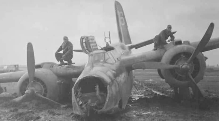 Crashed A-20 of the 47th Bomb Group | World War Photos