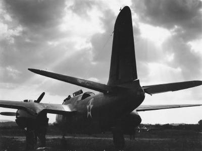 102nd OS, rear view of A-20A, 1941