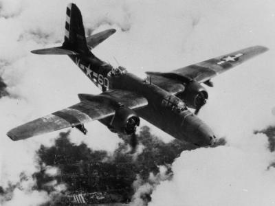 A-20G code 6Q-V of the 410th Bomb Group
