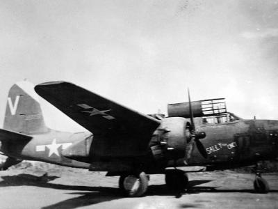 Douglas A-20G 43-22251 of the 674th BS, 417th BG