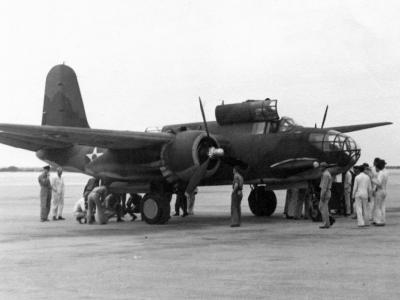 An early production A-20 on the ground 1941