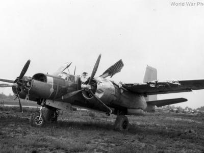 Badly Damaged 386th Bomb Group A-26