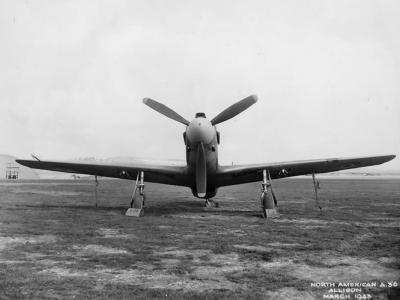 Front view of an A-36 – England 1943