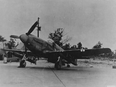 A-36 with bazooka rocket tubes 1944