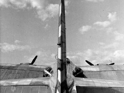 XB-15 tail view 2