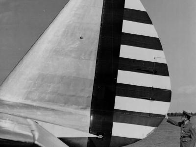 Tail detail of Boeing XB-15
