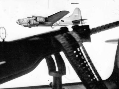 B-17F flying over Tunisia