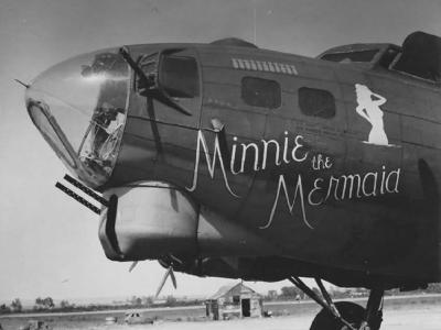 B-17G nose art Minnie the Mermaid