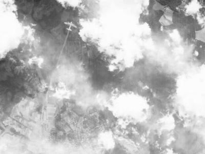 B-17 Flying Fortress Bomber Going Down 490th Bomb Group Monheim Germany