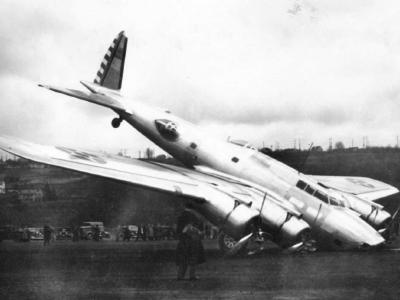 Crashed Boeing Y1B-17 Bomber