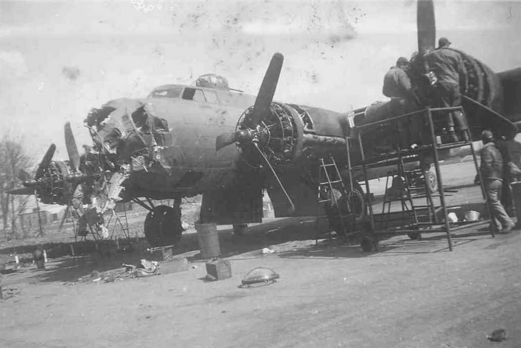 Damaged B-17 Flying Fortress 8AF | World War Photos