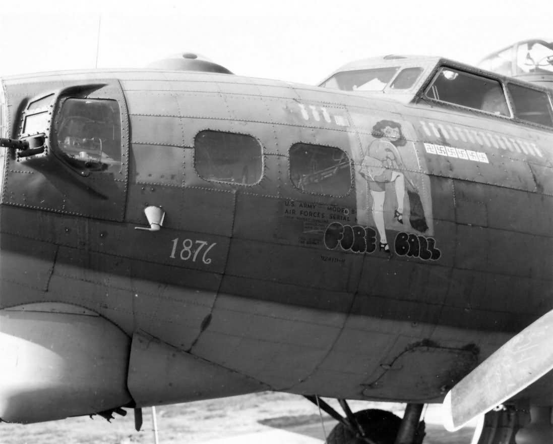 95th Bomb Group B-17G Flying Fortress Fore Ball Nose Art 8th Air Force