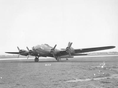 Boeing B-17F Flying Fortress on the ground