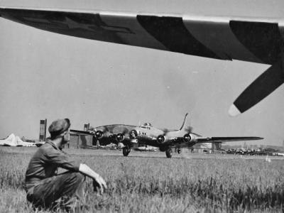 B-17G Bomber Burtonwood Airfield England