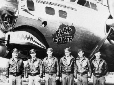 B-17G Nose Art Flak Eater 44-6009