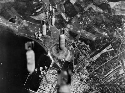 B-17 Bomb Harbor In Tunisia Spring 1943