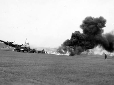 B-17 Crash and Fire 42-37789 2