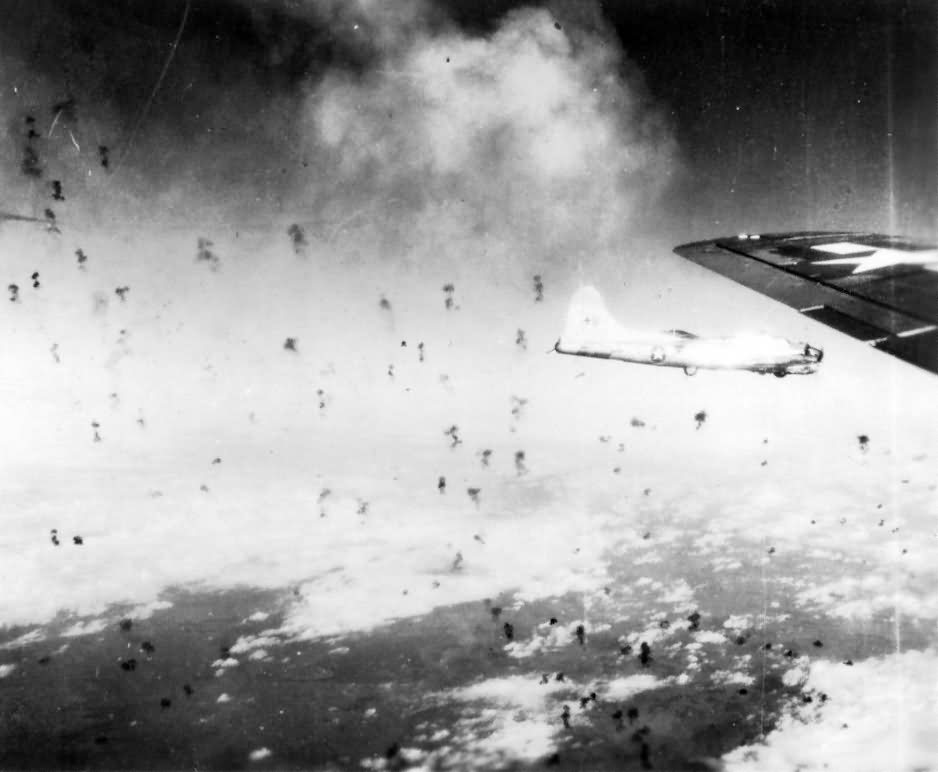 B-17 Flying Fortress Heavy Flak Fire 490th Bomb Group 8th Air Force