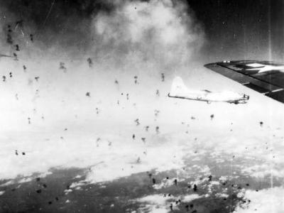 B-17 Flying Fortress Heavy Flak Fire 490th Bomb Group 8th Air Force