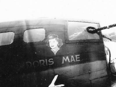 B-17F nose art Doris Mae 384th bomb group