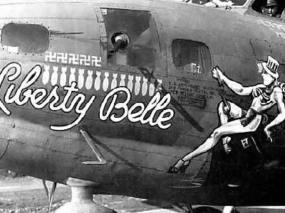 B-17 Flying Fortress nose art Liberty Belle