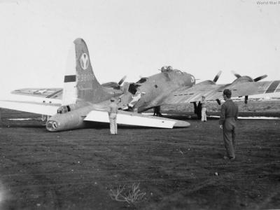B-17G 2nd Bomb Group, 429th BS after direct hit by flak