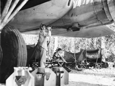 B-17 41-24537 Talisman of 5th AF 43rd BG, 63rd BS at Mareeba