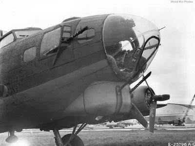 Close-Up Shot of B-17G nose