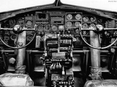 Cockpit of a B-17