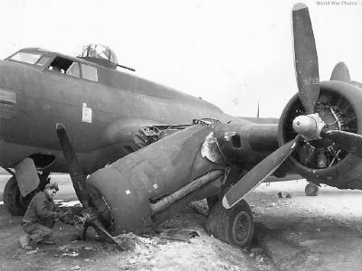 Crashed B-17